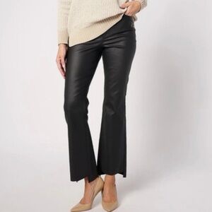 High-Rise Black Flare Jeans with Subtle Stretch